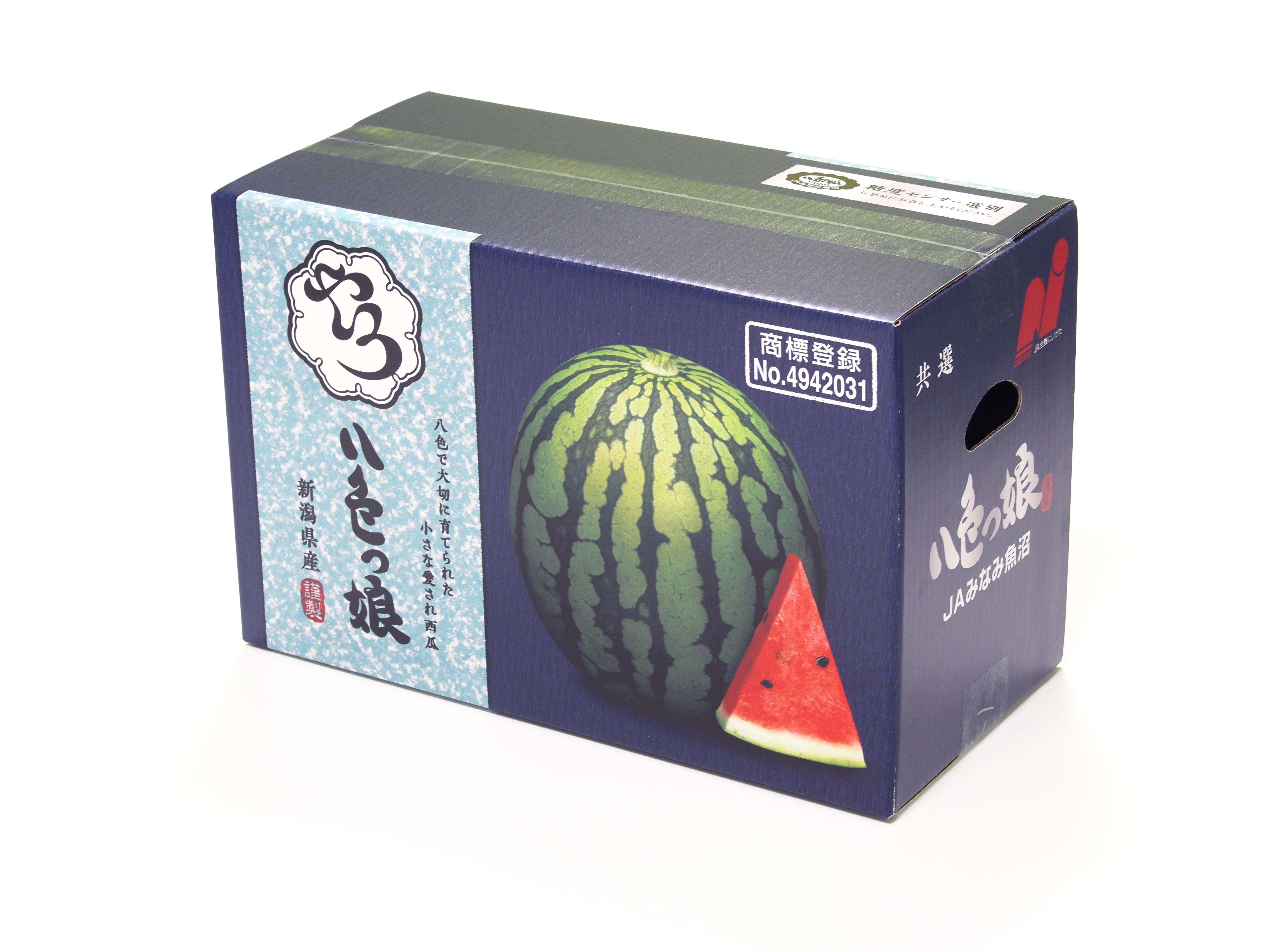 数量限定】八色っ娘（やいろっこ）小玉西瓜 2玉入 | 魚沼コシヒカリ