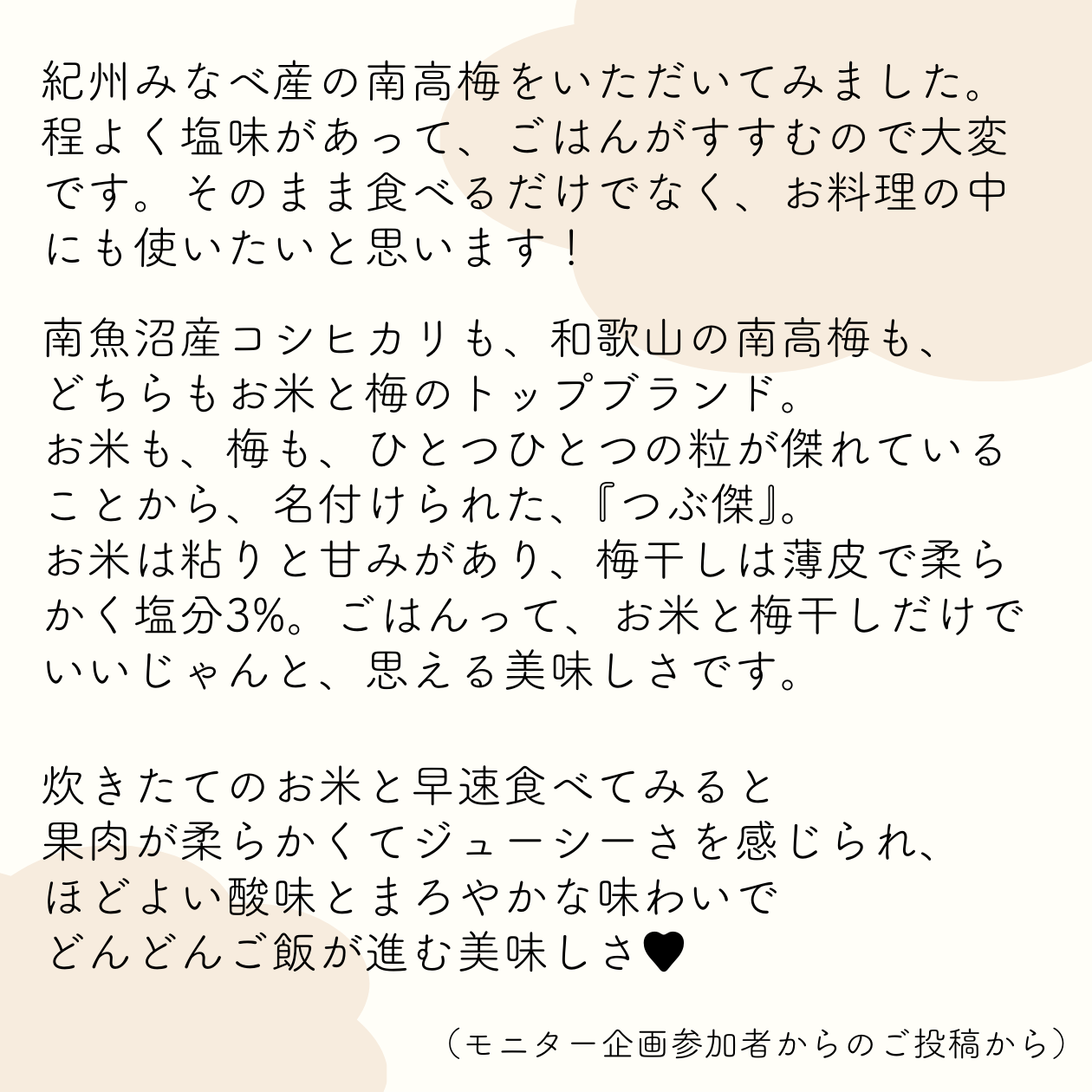 名無しの権兵衛※必ずプロフ参照※様追熟梅10キロクール便